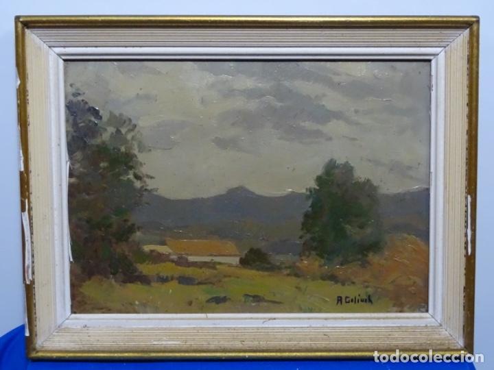 Arte: &Oacute;LEO SOBRE TABLEX DE &Aacute;NGEL CODINACH (OLOT 1922-1995). - Foto 2