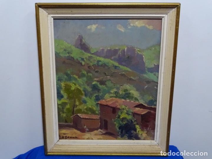 Arte: &Oacute;LEO SOBRE TABLEX DE &Aacute;NGEL CODINACH (OLOT 1922-1995). - Foto 2