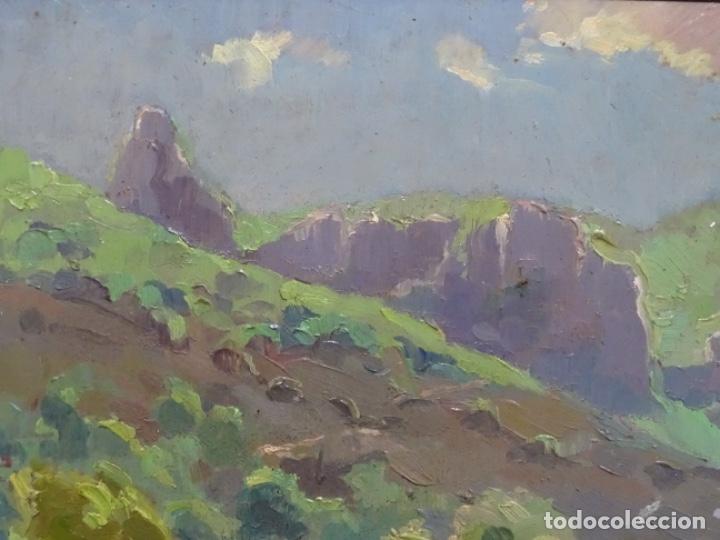 Arte: &Oacute;LEO SOBRE TABLEX DE &Aacute;NGEL CODINACH (OLOT 1922-1995). - Foto 3