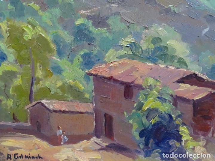 Arte: &Oacute;LEO SOBRE TABLEX DE &Aacute;NGEL CODINACH (OLOT 1922-1995). - Foto 4