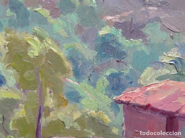 Arte: &Oacute;LEO SOBRE TABLEX DE &Aacute;NGEL CODINACH (OLOT 1922-1995). - Foto 7