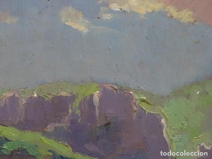 Arte: &Oacute;LEO SOBRE TABLEX DE &Aacute;NGEL CODINACH (OLOT 1922-1995). - Foto 9