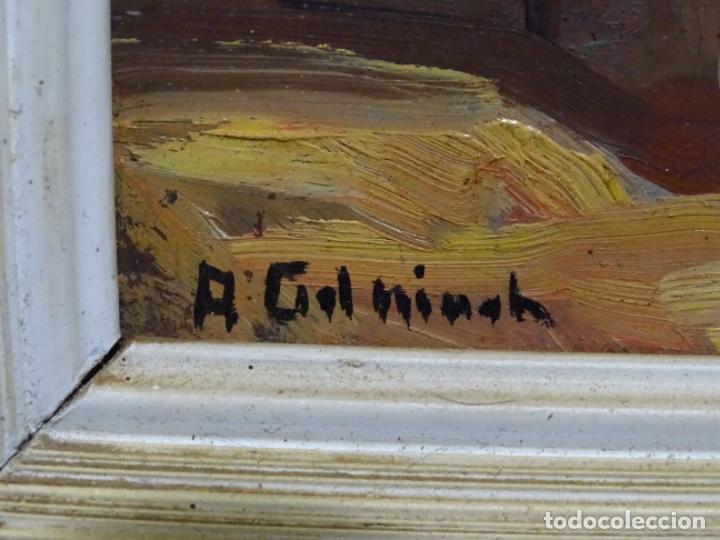 Arte: &Oacute;LEO SOBRE TABLEX DE &Aacute;NGEL CODINACH (OLOT 1922-1995). - Foto 11