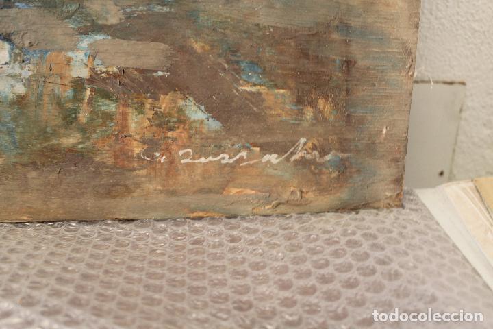 Arte: cuadro original firmado oleo - madera - Foto 3