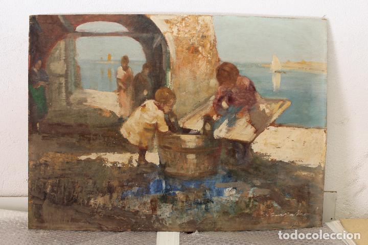 Arte: cuadro original firmado oleo - madera - Foto 5