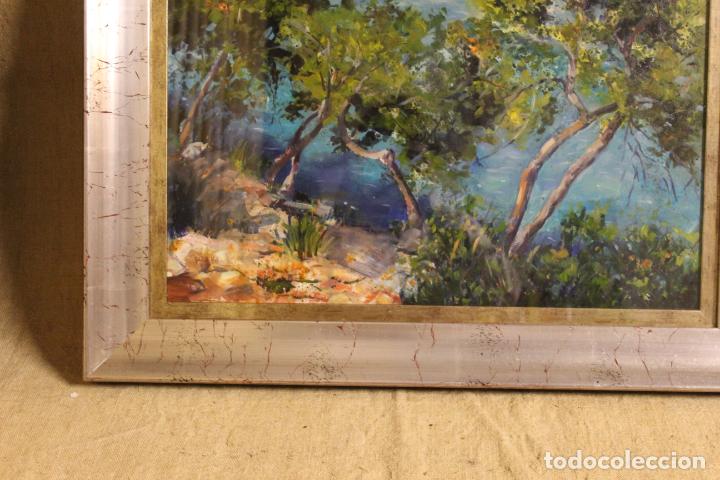 Arte: oleo sobre lienzo escuela de mallorca - Foto 2