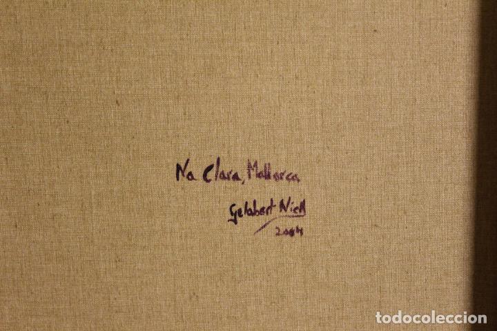 Arte: oleo sobre lienzo escuela de mallorca - Foto 4