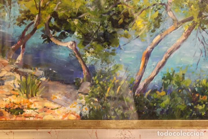 Arte: oleo sobre lienzo escuela de mallorca - Foto 7