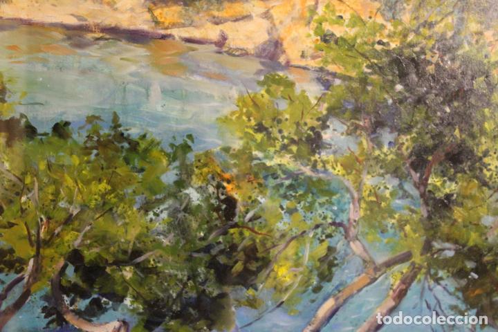 Arte: oleo sobre lienzo escuela de mallorca - Foto 9