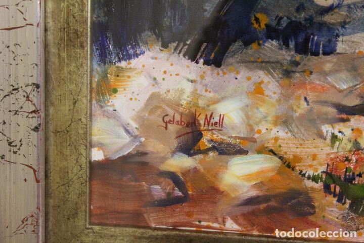 Arte: oleo sobre lienzo escuela de mallorca - Foto 11