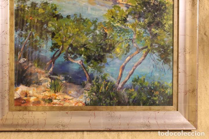 Arte: oleo sobre lienzo escuela de mallorca - Foto 12
