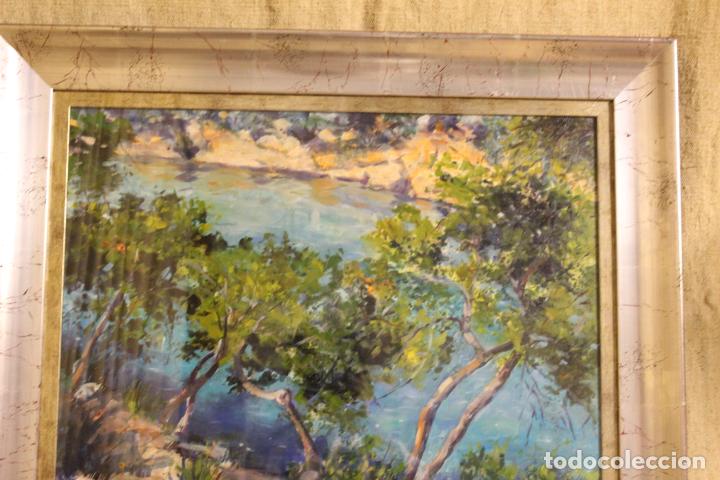 Arte: oleo sobre lienzo escuela de mallorca - Foto 13