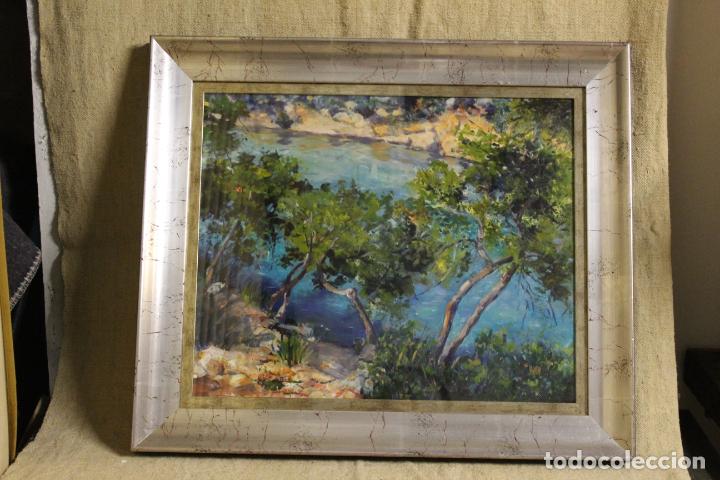 Arte: oleo sobre lienzo escuela de mallorca - Foto 1