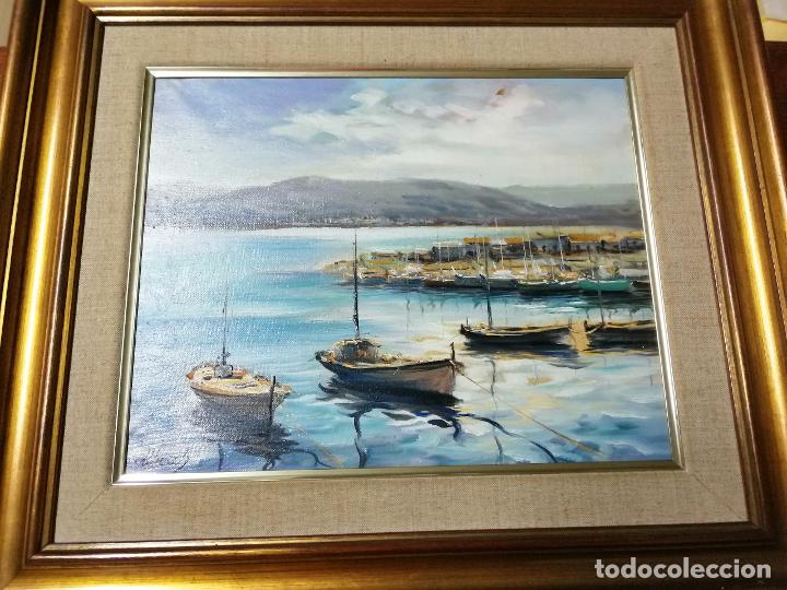 Kunst: Marina del pintor Emili Alberch Basso. Pintura oleo