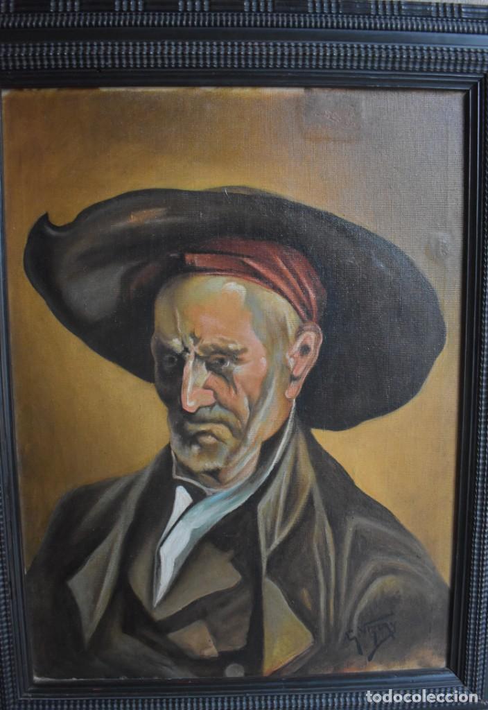 Arte: ANTIGUA PINTURA RETRATO DE G.EZCAY