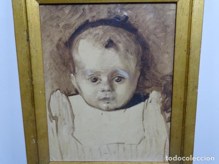 Arte: &Oacute;LEO ANONIMO ESCUELA CATALANA DE GRAN CALIDAD. RETRATO.