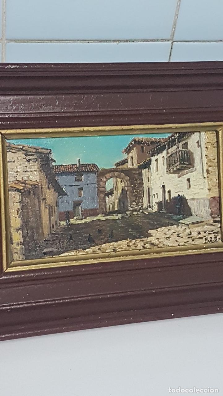 Arte: Oleo antiguo pintado sobre madera - Foto 2