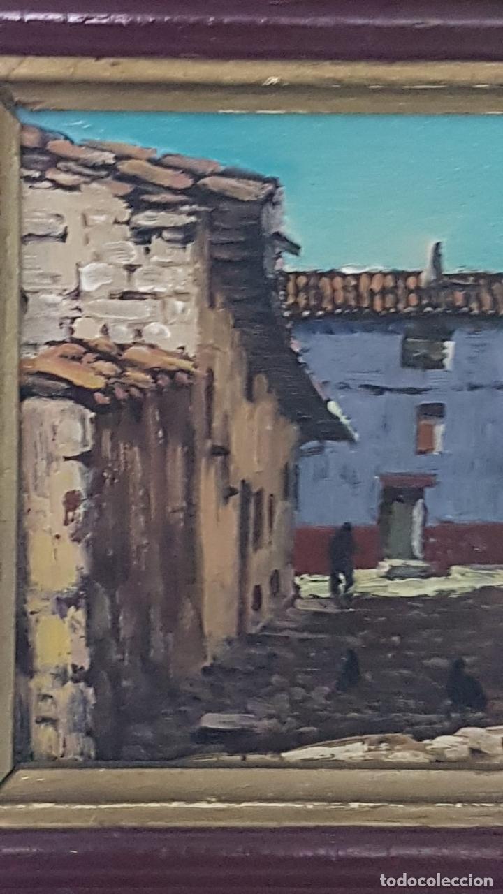 Arte: Oleo antiguo pintado sobre madera - Foto 4