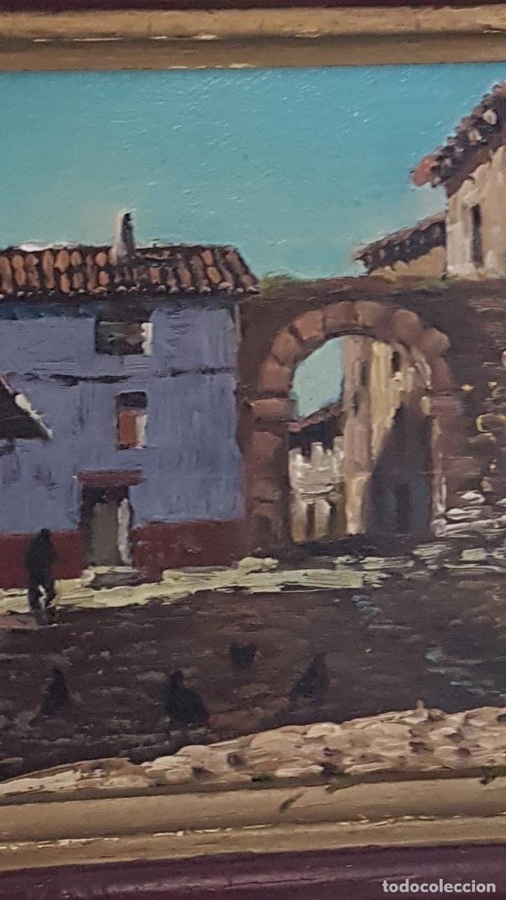 Arte: Oleo antiguo pintado sobre madera - Foto 5