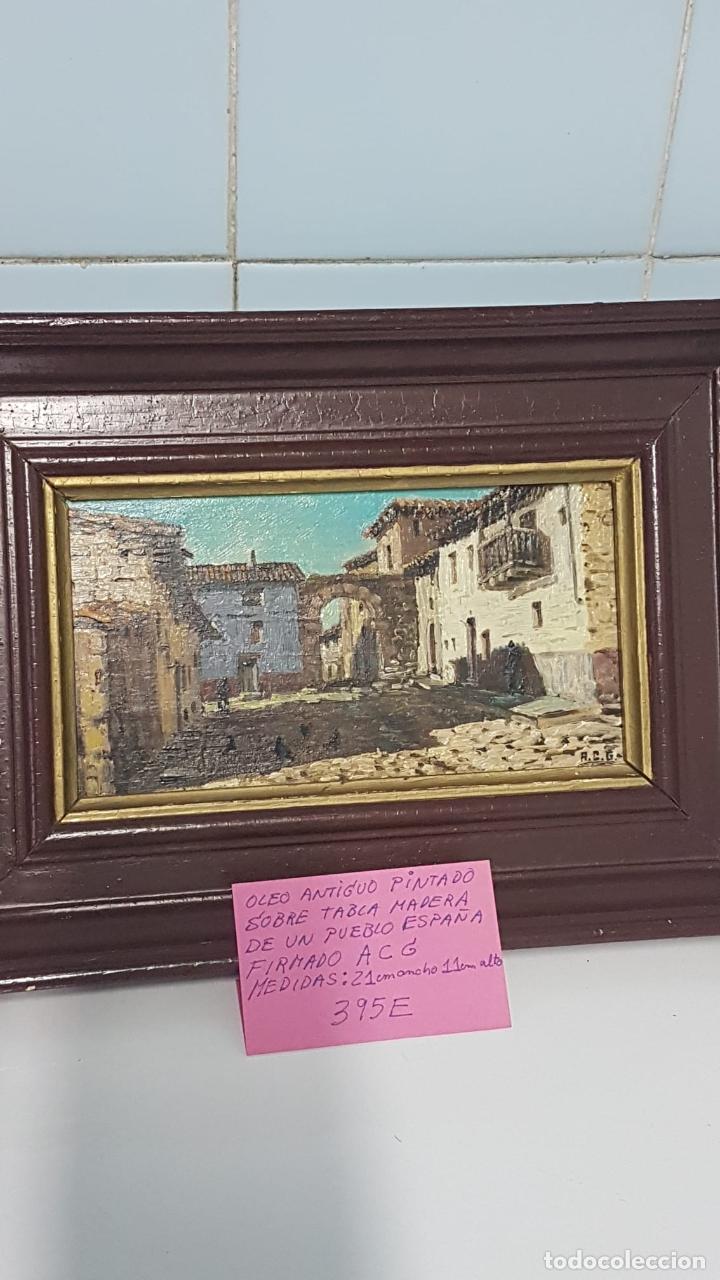 Arte: Oleo antiguo pintado sobre madera - Foto 8