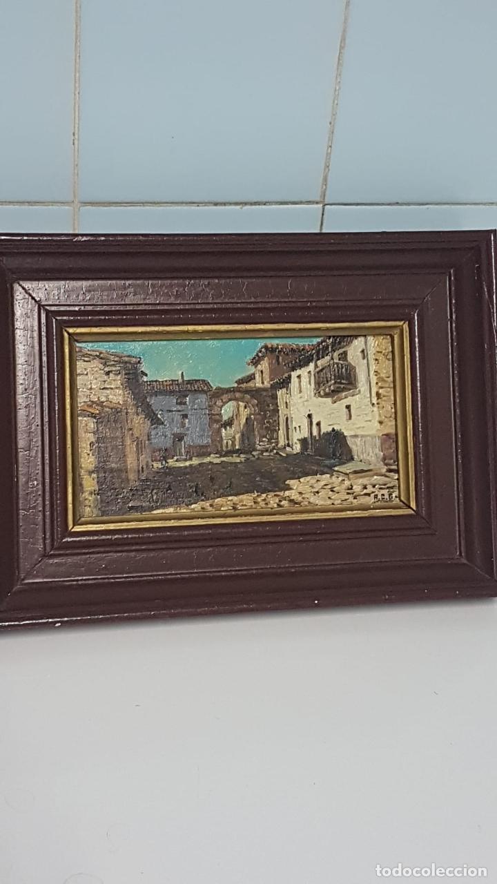 Arte: Oleo antiguo pintado sobre madera - Foto 1
