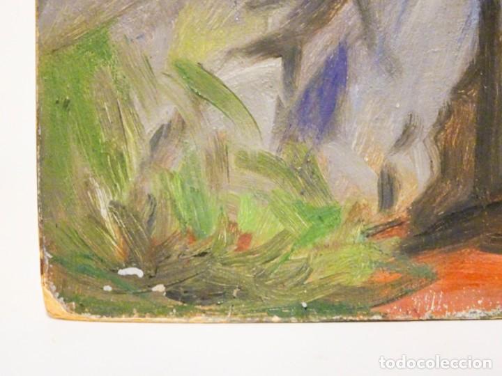 Arte: &Oacute;leo cart&oacute;n Bosque y rocas - Foto 2