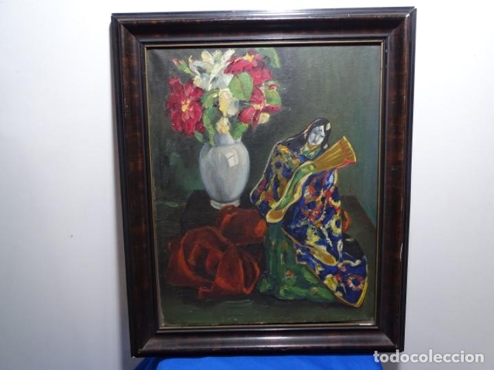 Arte: &Oacute;LEO SOBRE TELA ANONIMO.GUEYSA. - Foto 2