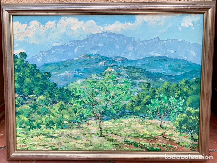 Arte: Lluis Clap&eacute;s Gonz&aacute;lez 1911-1983, Sant Lloren&ccedil; del Munt la mola, 72x53 cm mas marco.