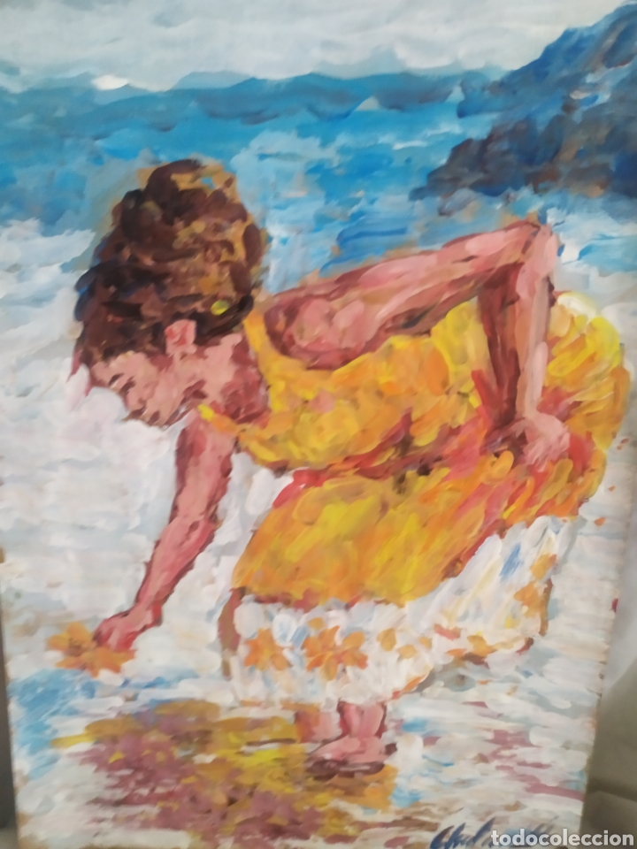 Arte: En la orilla (original) - Foto 2