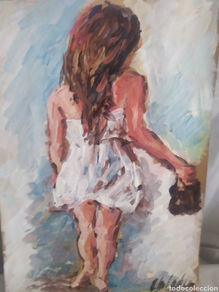 Arte: Ni&ntilde;a (original) expresionismo - Foto 1