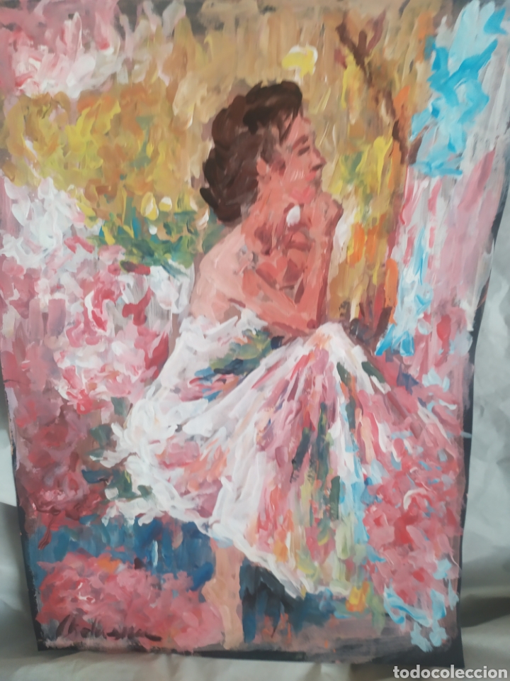 Arte: Junto a la naturaleza (original) - Foto 1