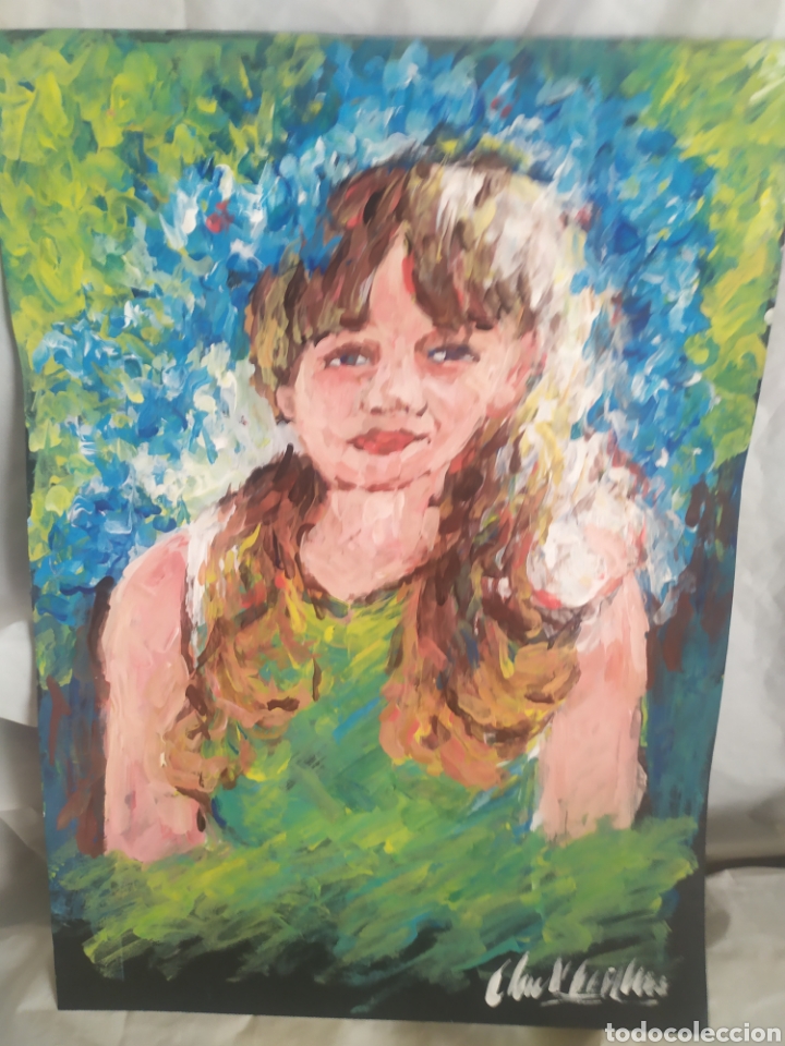 Arte: Retrato ni&ntilde;a (original) - Foto 1
