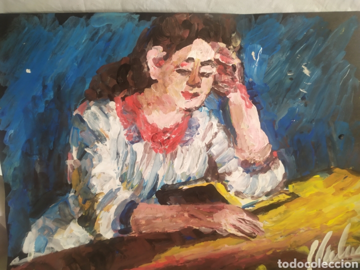 Arte: Estudiando (original) - Foto 1