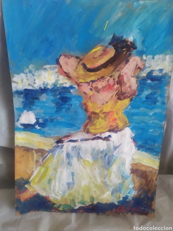 Arte: En la costa (original) - Foto 2