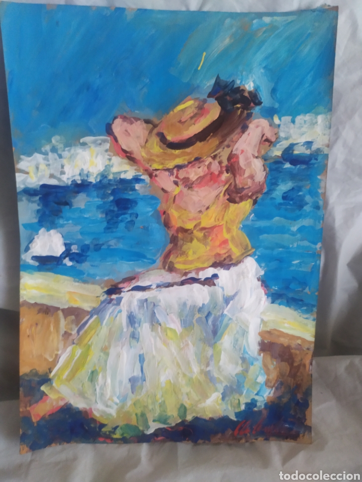 Arte: En la costa (original) - Foto 3