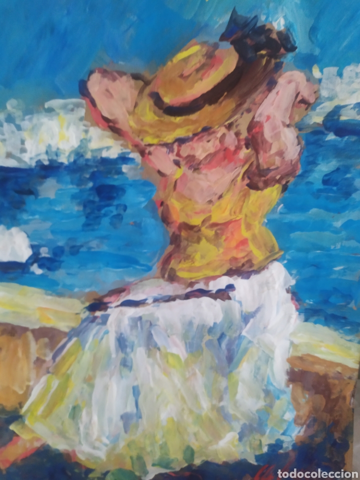 Arte: En la costa (original) - Foto 1