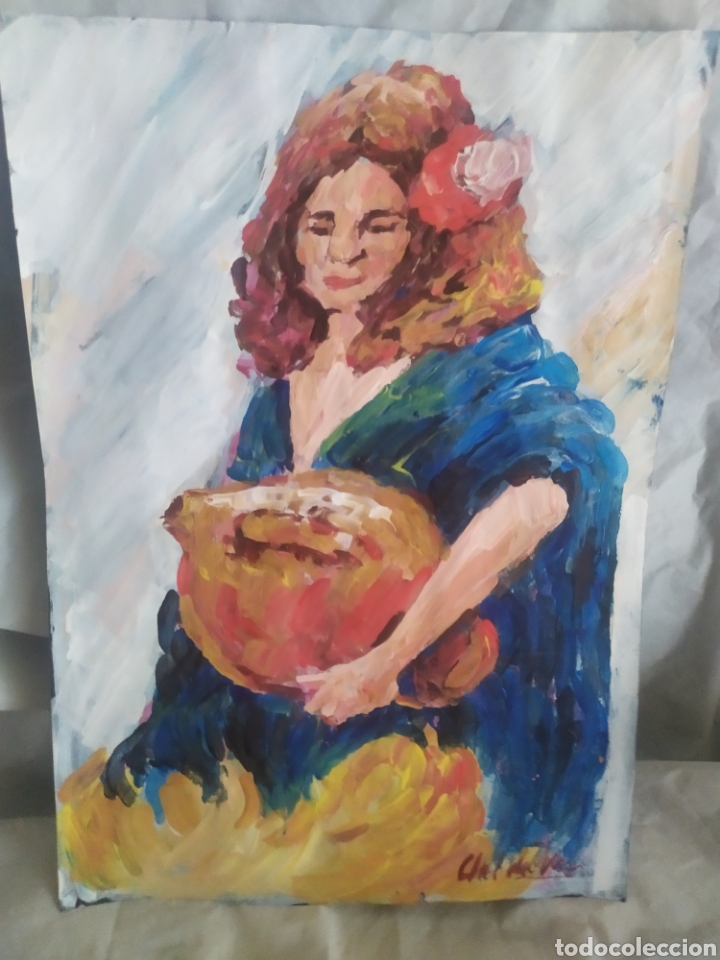 Arte: Mujer sevillana (original) - Foto 4