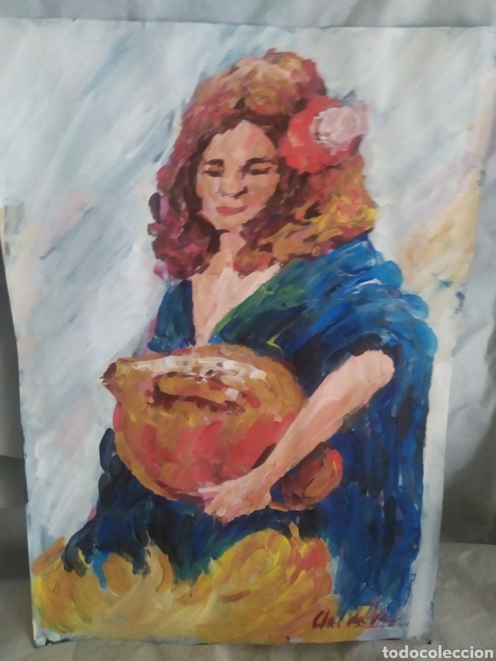 Arte: Mujer sevillana (original) - Foto 1