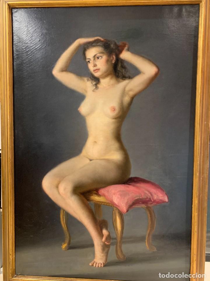 Arte: Modelo sentada Desnuda - Foto 2