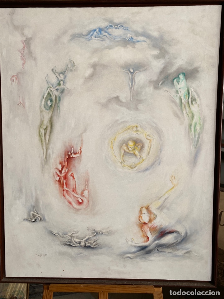 Arte: &Oacute;LEO SOBRE LIENZO 70x89cm - Foto 1