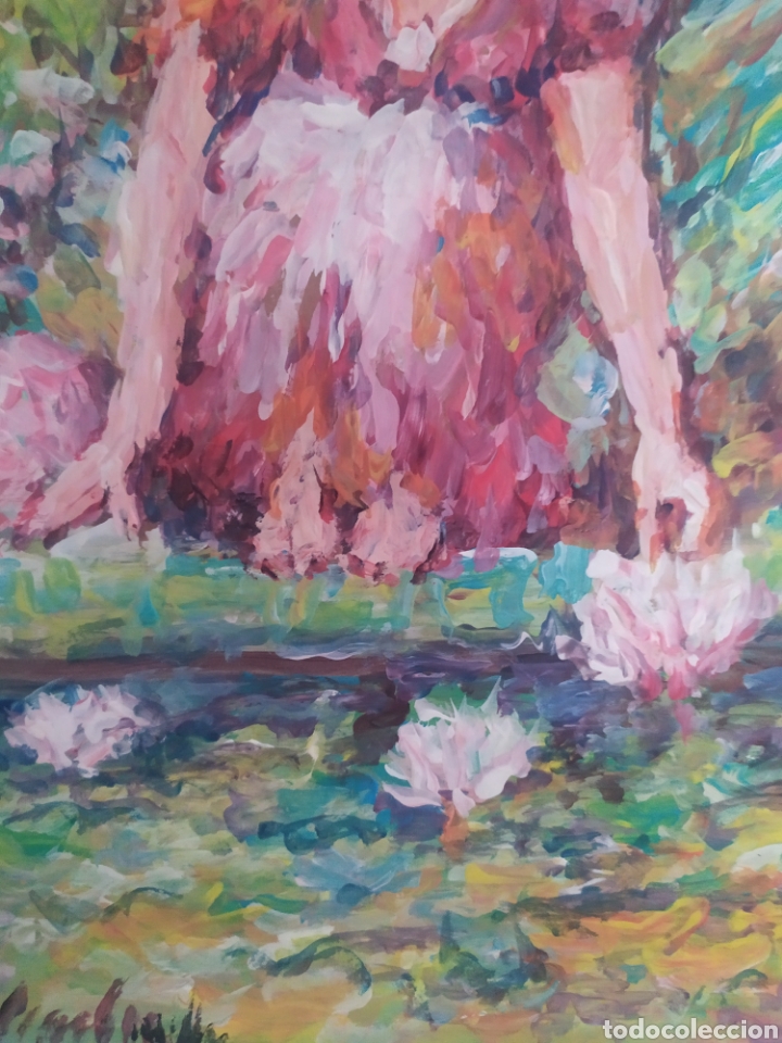 Arte: Recogiendo flores (original) - Foto 4
