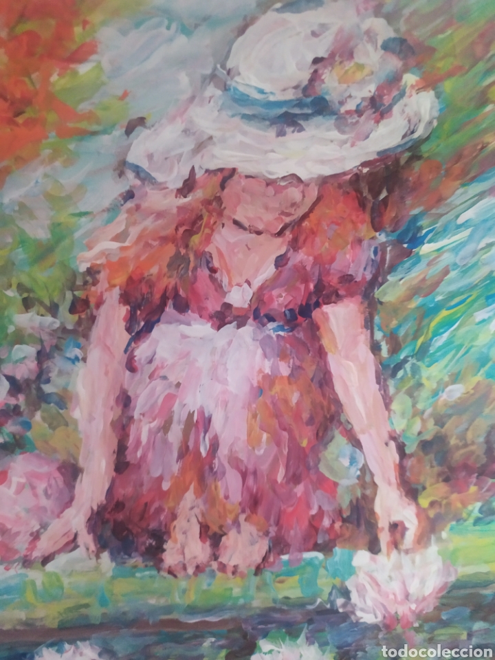 Arte: Recogiendo flores (original) - Foto 5
