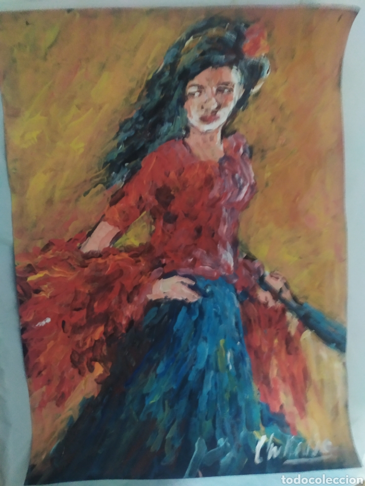 Arte: Chica andaluza (original) - Foto 4