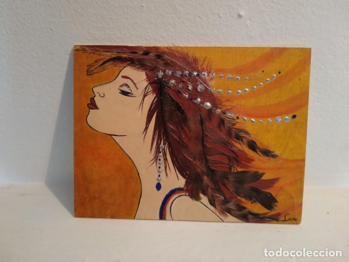 Arte: Cuadro sobre tabla de madera - Foto 1