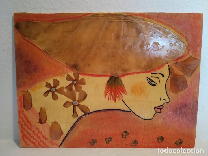 Arte: Cuadro sobre tabla de madera - Foto 1