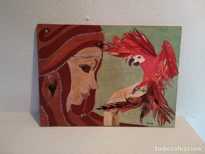Arte: Pintura sobre tablilla de madera - Foto 1