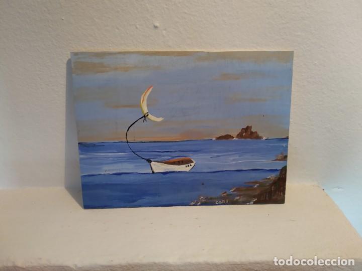 Arte: Pintura sobre tablilla de madera - Foto 1