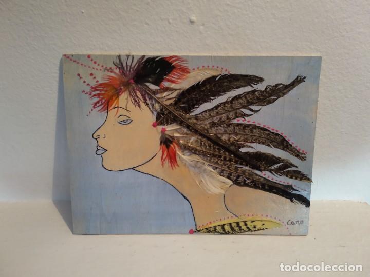 Arte: Pintura sobre tablilla de madera - Foto 1