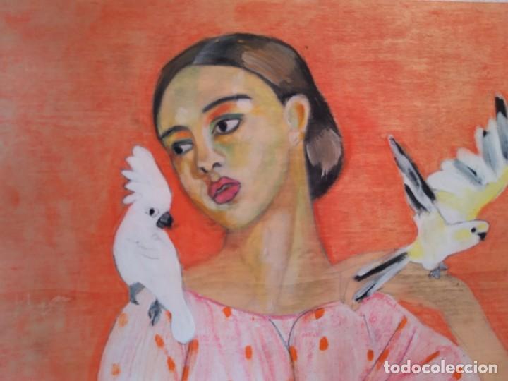 Arte: Pintura sobre tablilla de madera - Foto 2