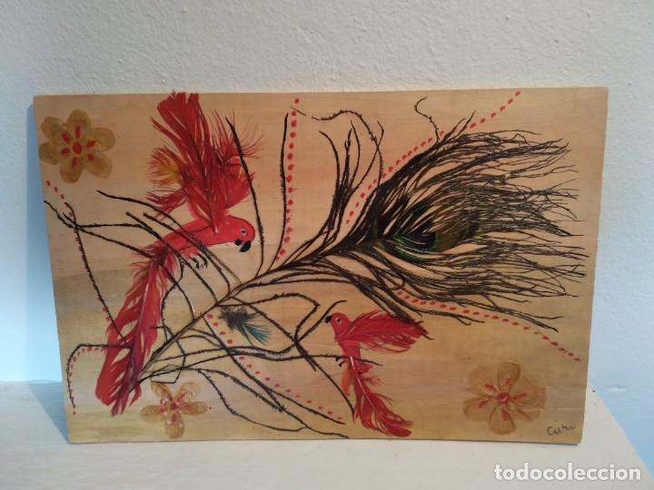 Arte: Pintura sobre tablilla de madera - Foto 1